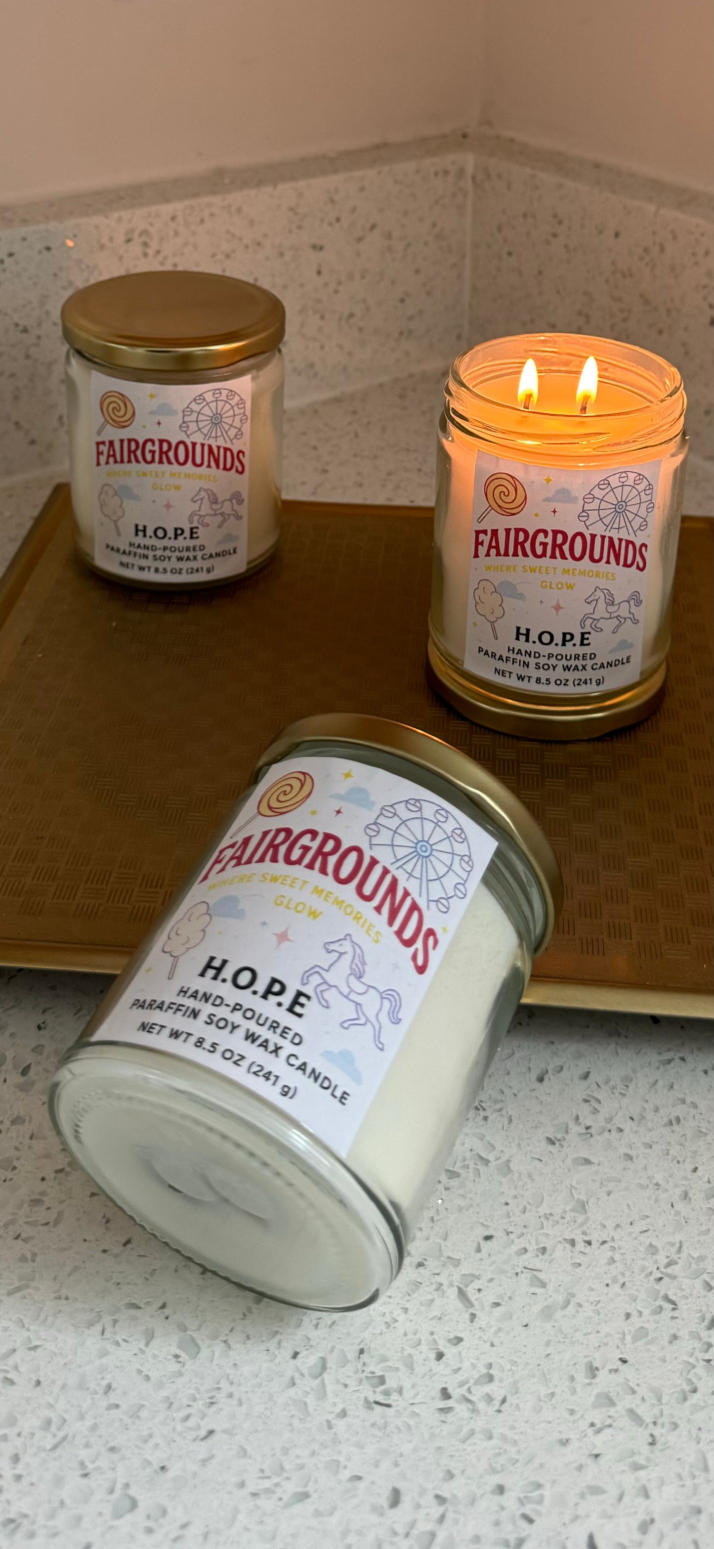 Fairgrounds – Hand-Poured Soy Blend Candle (8.5 oz)